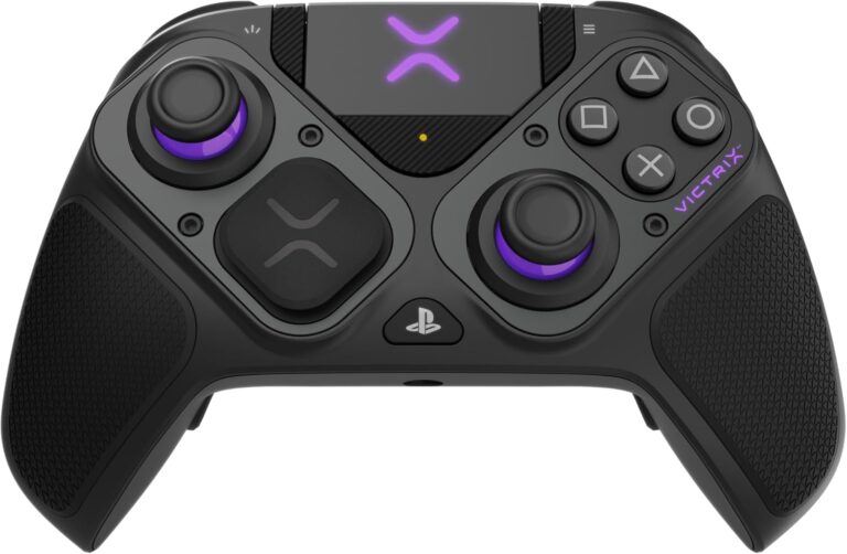 وحدة تحكم Victrix Pro BFG لاسلكية – متوافقة مع PS5 وPS4 والكمبيوتر، تصميم احترافي، اتصال USB، ولون أزرق مميز